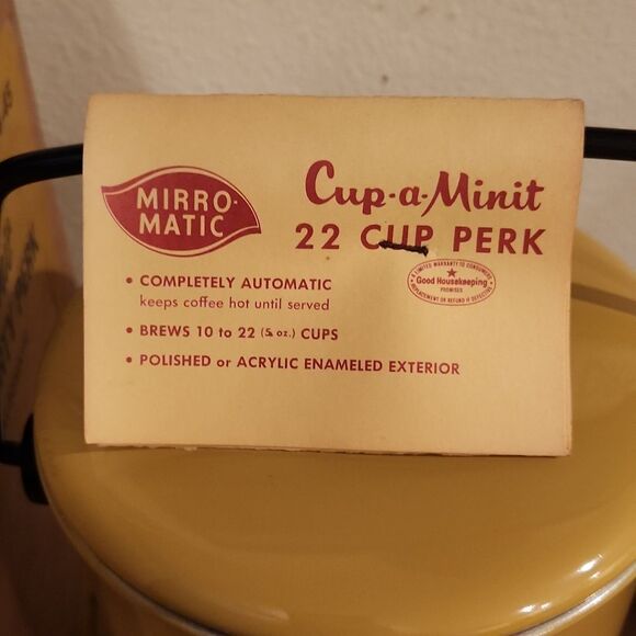 Mirro Matic Party Perk Coffee Percolator 22 Cup Vintage - Picture 2 of 12